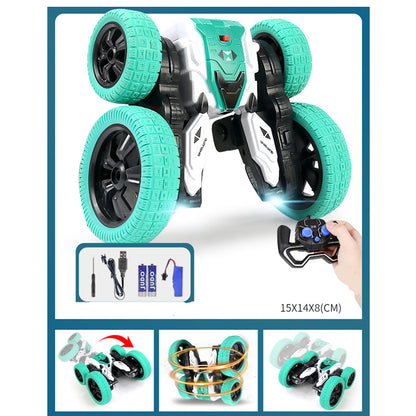 Six Wheel RC Stunt Car - 360 Rotation & LED Lights