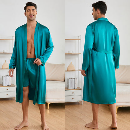 Men's Robe & Shorts Set | Solid Colour Homewear