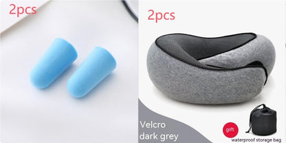 Memory Foam Travel Neck Pillow — U-Shaped Neck Support for Flights, Commuting & Long Journeys