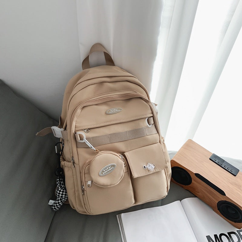 Unisex College Backpack – 36–55L Waterproof Nylon Laptop Bag