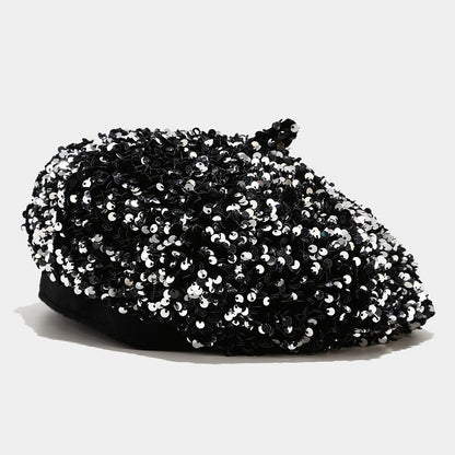Women's Sequined Pumpkin Hat | Flat-Top Novelty Cap – 7 Colours