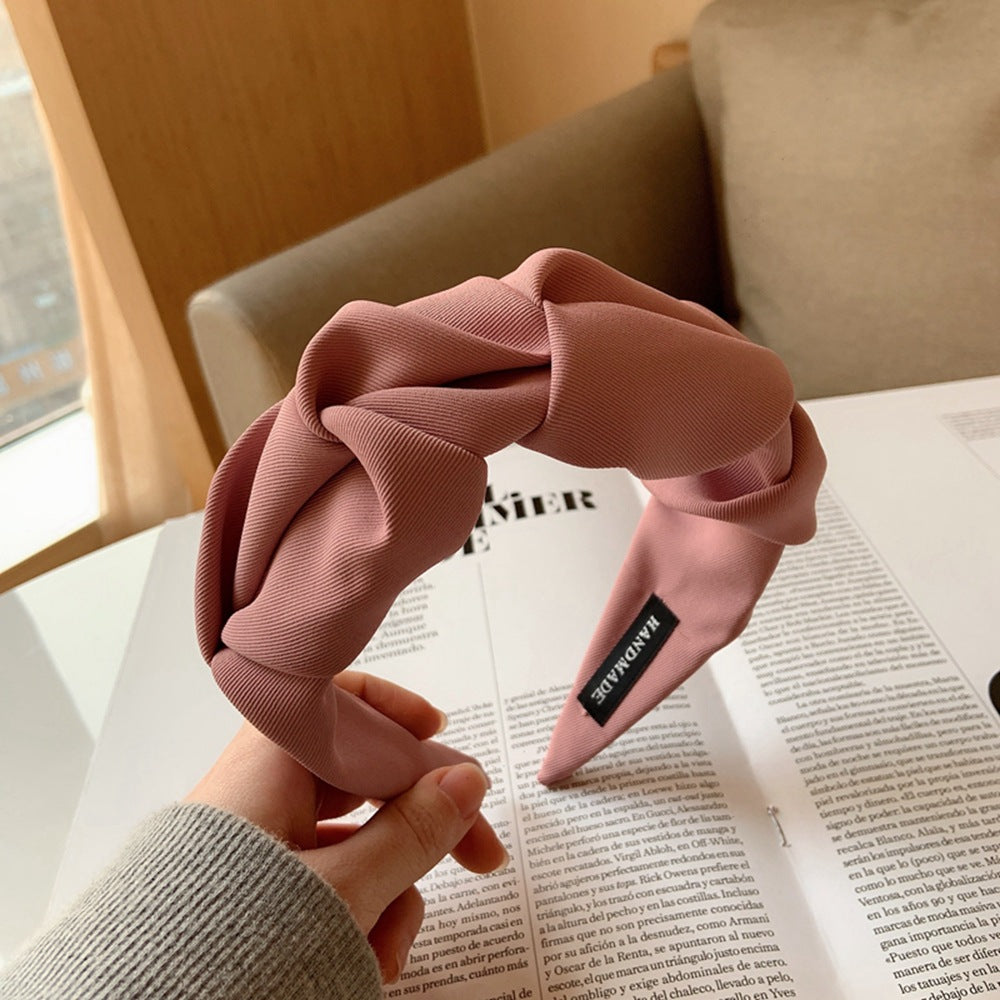 Women's Retro Fabric Hair Scrunchie – 10 Colours