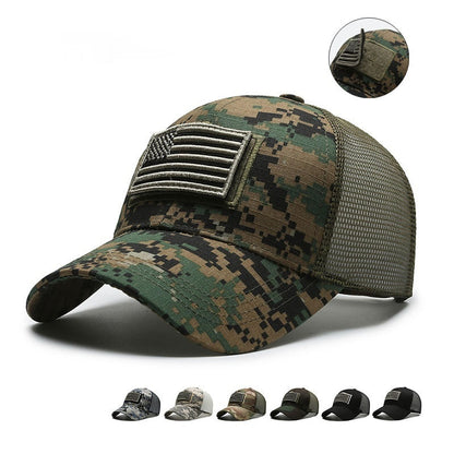 Tactical Camouflage Baseball Cap - Embroidered Cotton Unisex