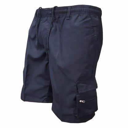 Men's Polyester Casual Workwear Shorts | High Waist Relaxed Fit S-3XL