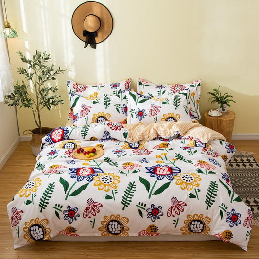 Printed Cotton Duvet Cover | Single, Double & King Sizes