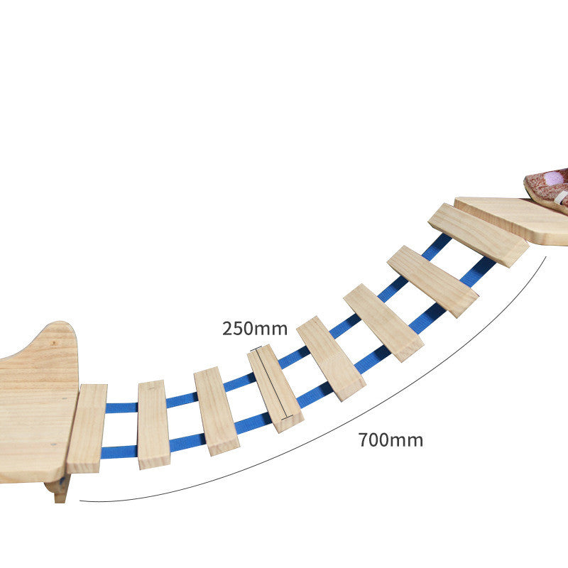 Modular Wall-Mounted Cat Climbing Frame – Solid Wood Shelves & Platforms