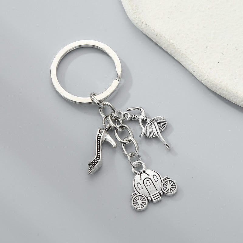 Pumpkin Carriage Keychain | Zinc Alloy Fairytale Charm | JP Collections