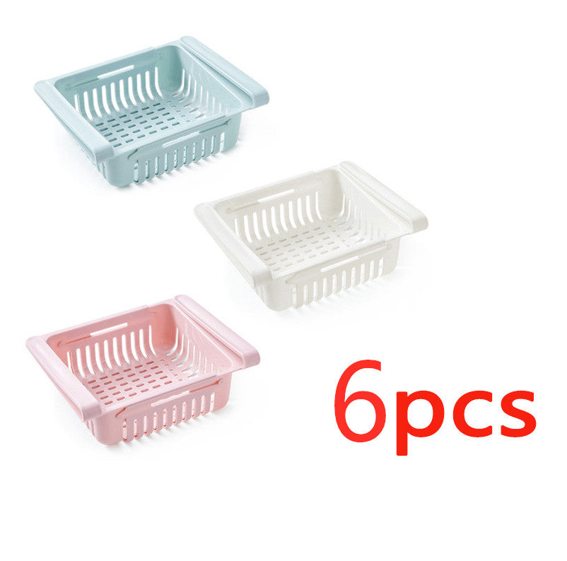 Stretchable Fridge Storage Basket Organiser
