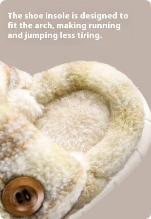 Children's Warm Indoor Cotton Slippers