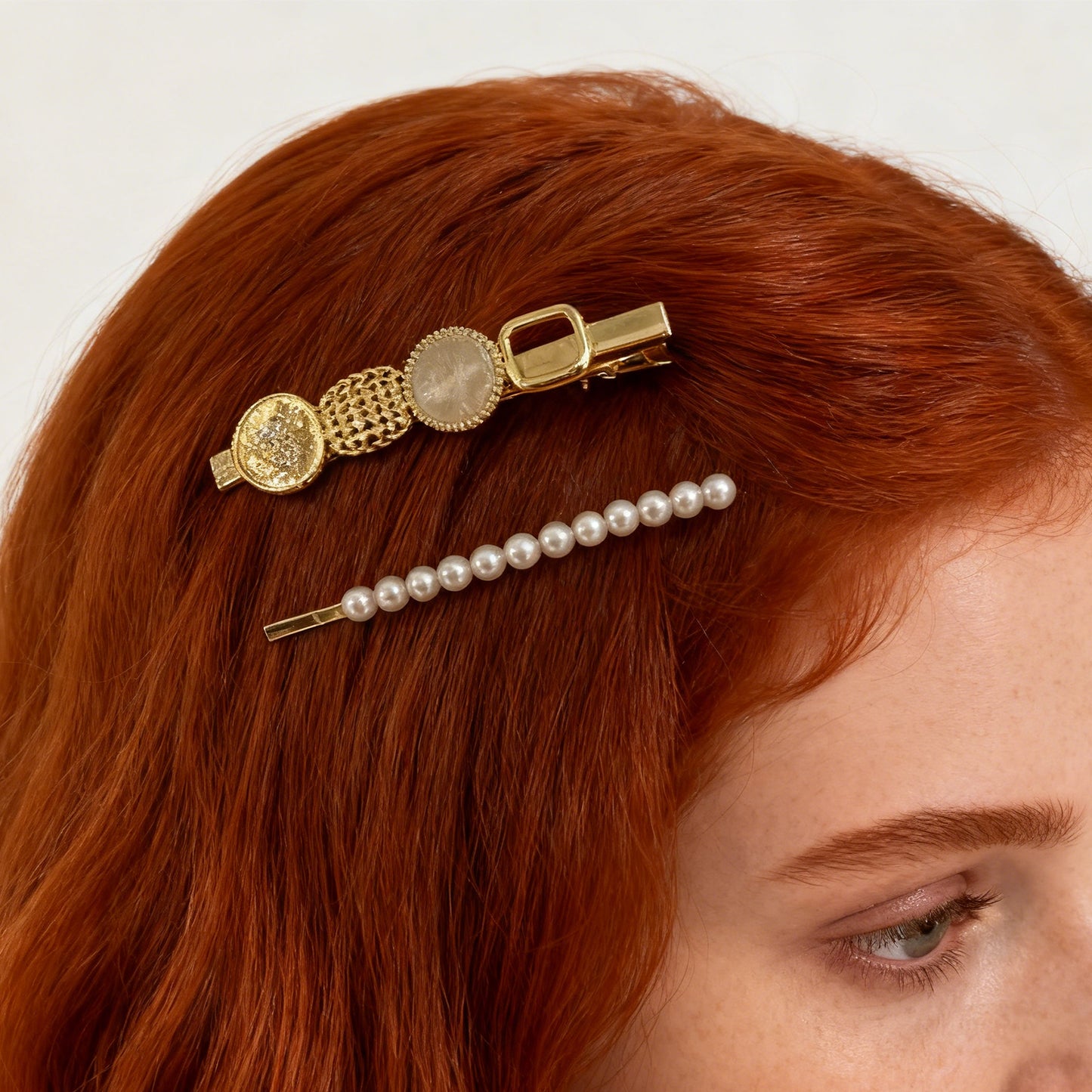 Pearl Hair Clip Set – 2-Piece Elegant Clips