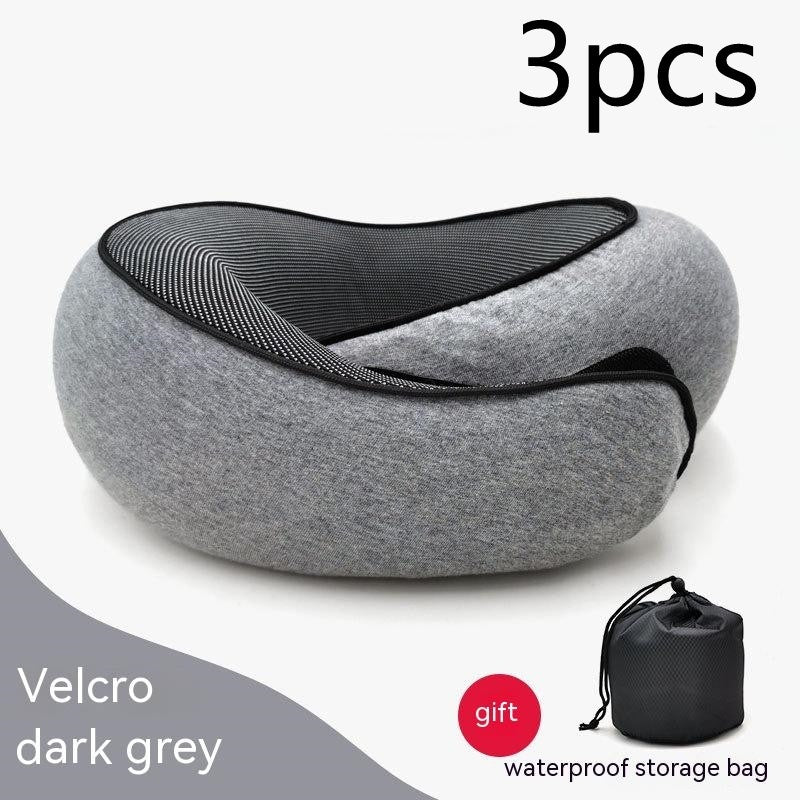 Memory Foam Travel Neck Pillow — U-Shaped Neck Support for Flights, Commuting & Long Journeys