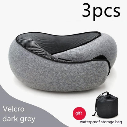Memory Foam Travel Neck Pillow — U-Shaped Neck Support for Flights, Commuting & Long Journeys