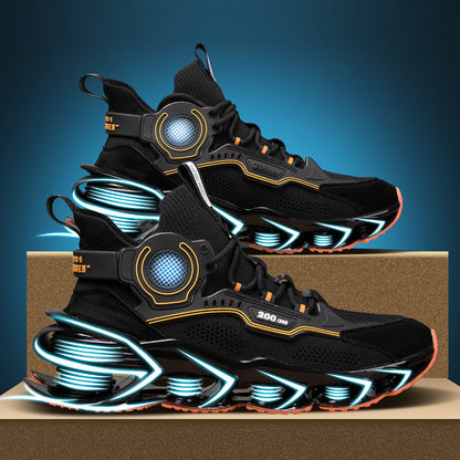 Men's High-Top Basketball Trainers – Colour-Block