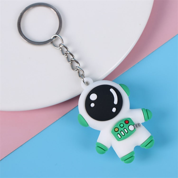 3D Silicone Cartoon Character Keychain | Astronaut, Bear & Dinosaur