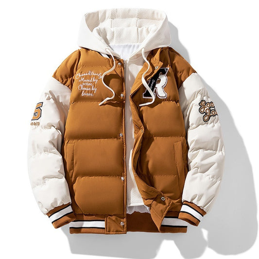 Men's Slim Fit Padded Winter Jacket | M–4XL | Black, Caramel, Green