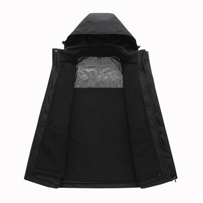 Women's Velvet Zip Jacket | 3D Effect Casual Coat | S-5XL