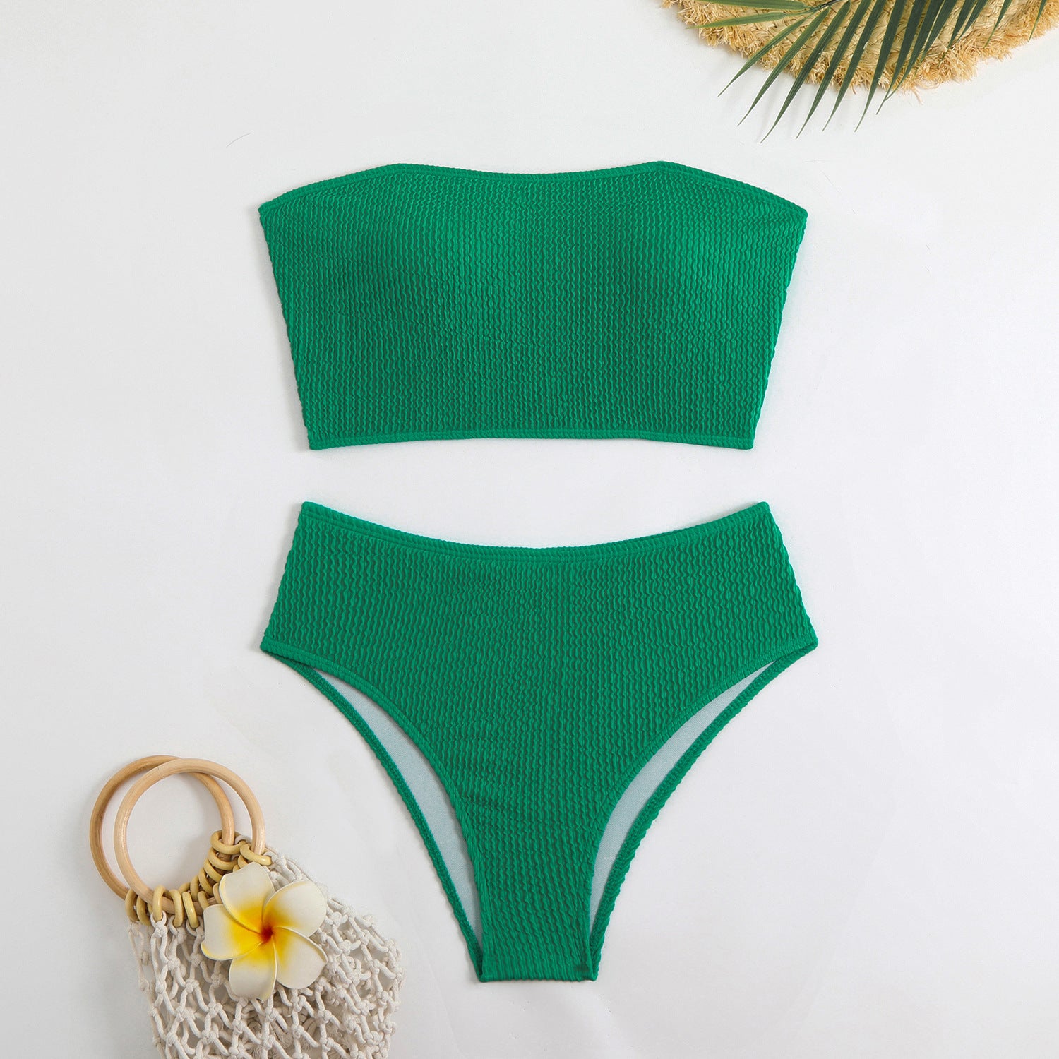Women's High Waist Bikini Set – Two-Piece Swimwear | 4 Colours
