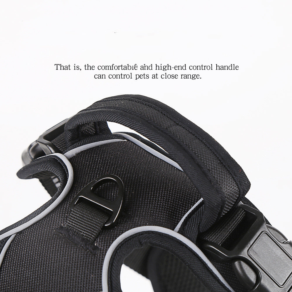 No-Pull Dog Harness – Breathable Reflective Vest | Sizes S–XL | Black, Orange & Red