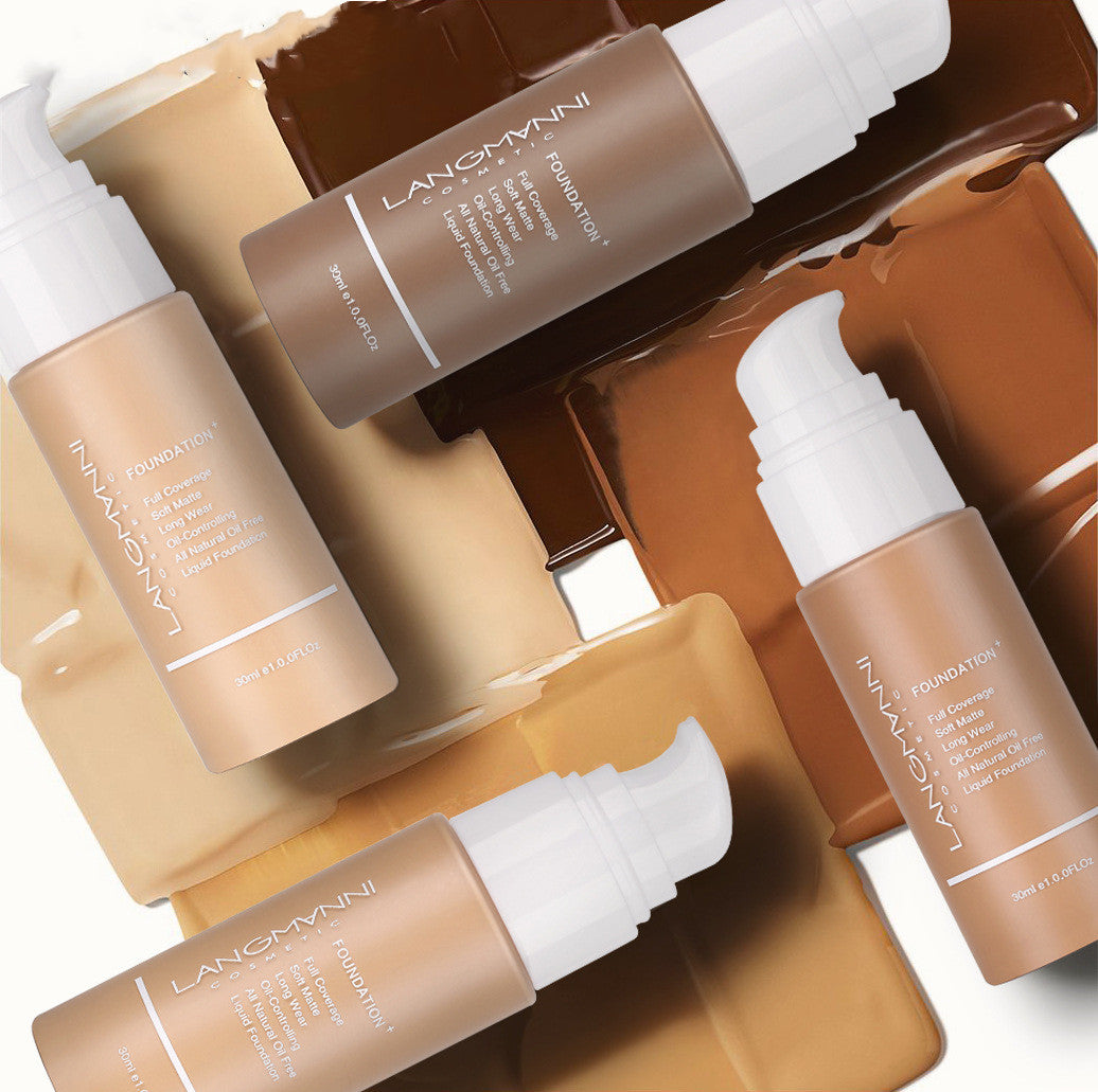 Oil-Control Liquid Foundation & Concealer – 13 Shades, Multi-Pack