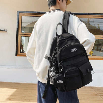 Unisex College Backpack – 36–55L Waterproof Nylon Laptop Bag