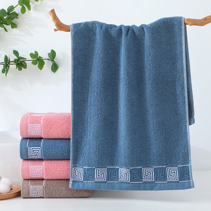 Thickened Cotton Face Towel | Individually Packaged | Pink, Coffee & Blue