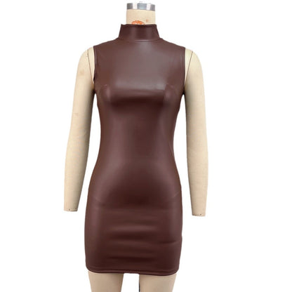Women's Faux Leather Bodycon Mini Skirt - JParker Collections