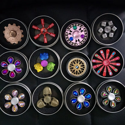 Lotus Steel Ball Fingertip Spinner | Aluminium Alloy Fidget Toy