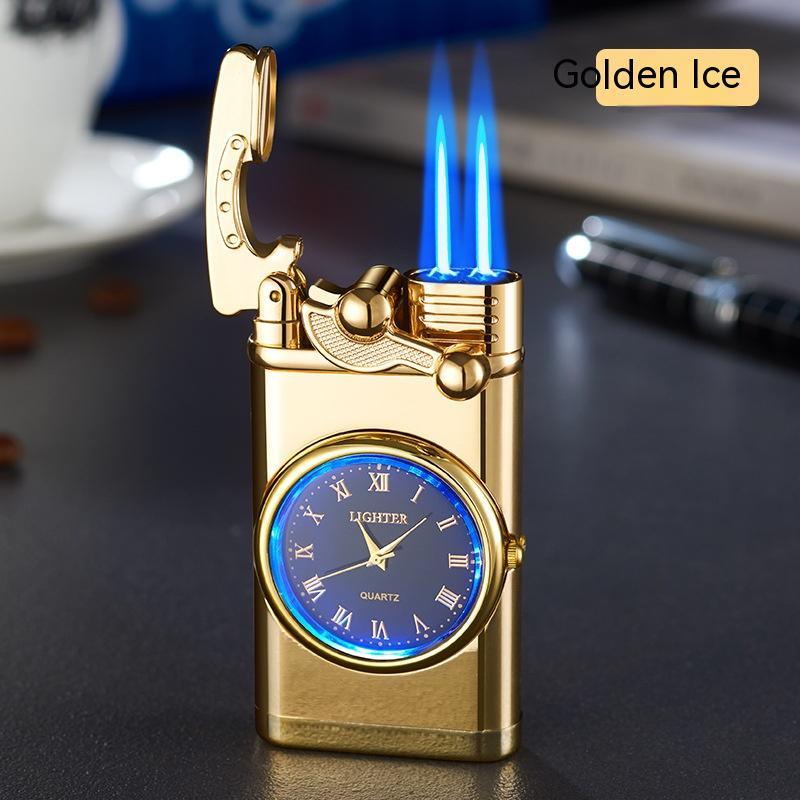 2-in-1 Watch Lighter with Butane Torch Flame