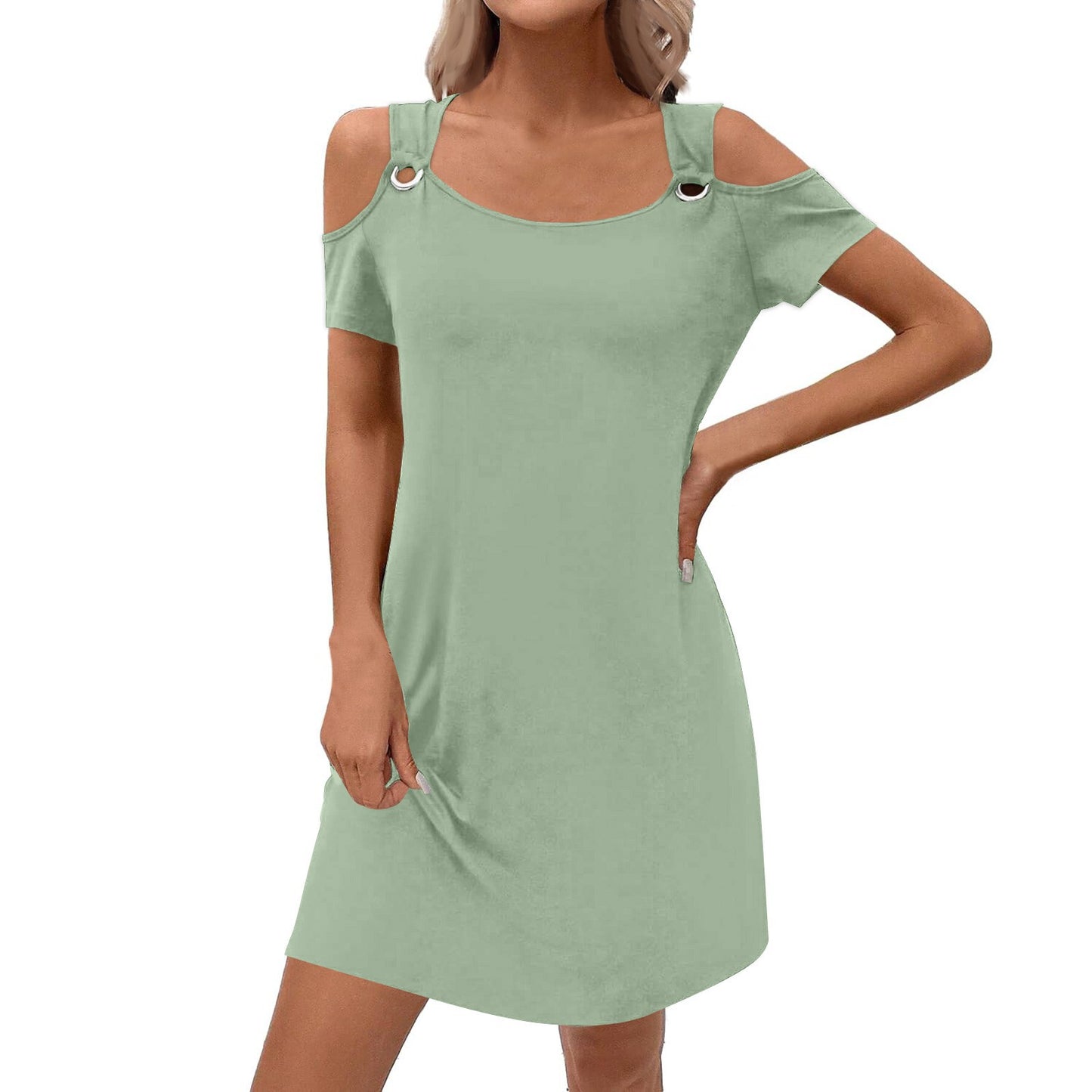 Women's Solid Colour Elegant Midi Skirt