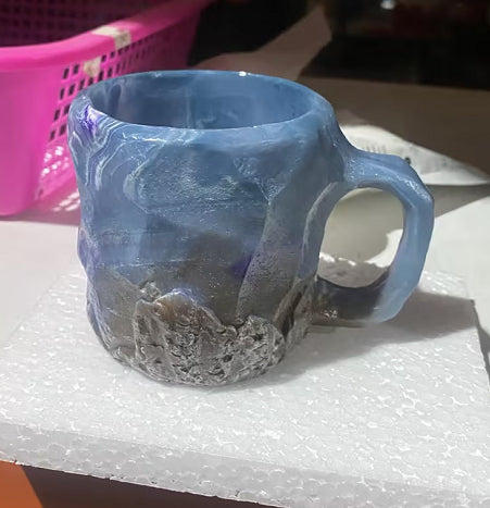 400ml Mineral Crystal-Effect Resin Coffee Mug