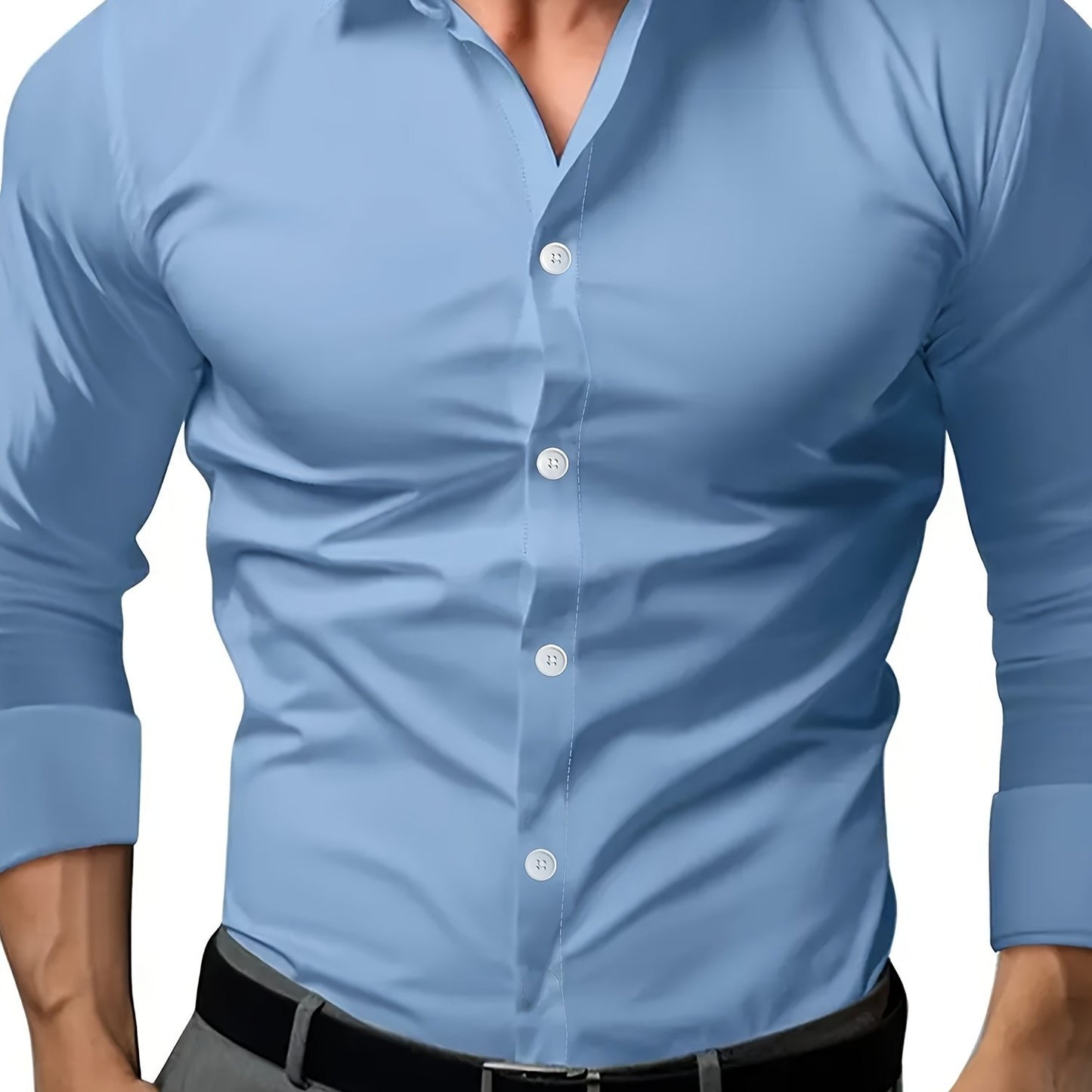 Men's Solid Colour Short Sleeve Linen Shirt | S–3XL
