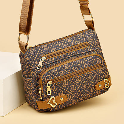 Women's Oxford Cloth Crossbody Bag – Minimalist Shoulder Bag