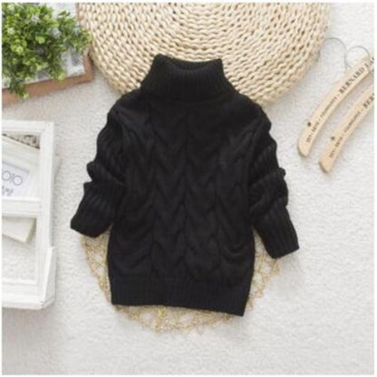 Kids Knit Pullover Sweater – Soft Round Neck Long Sleeve Top