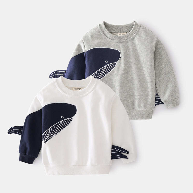 Boys' Cartoon Pullover Sweater | Spring Autumn Kids Casual Top