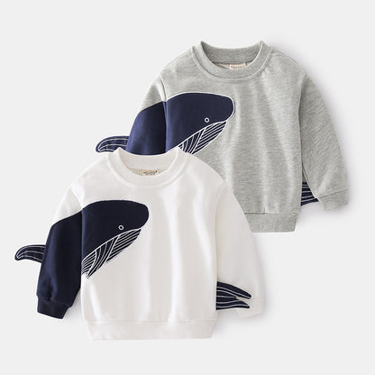 Boys' Cartoon Pullover Sweater | Spring Autumn Kids Casual Top