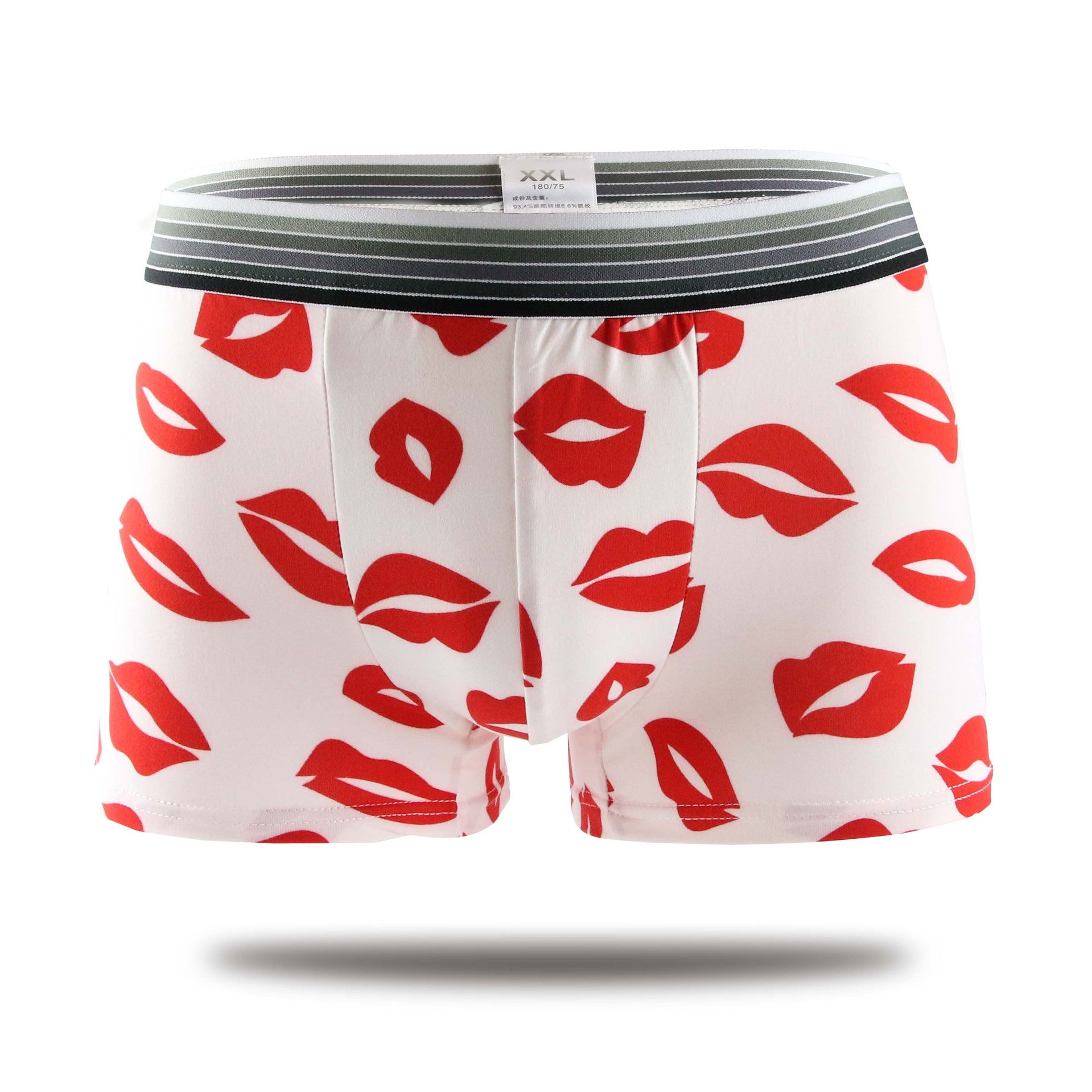 Men's Printed Milk Silk Boxer Shorts L–XXL