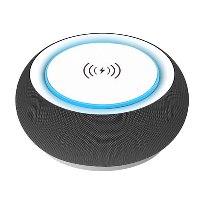 Wireless Bluetooth Speaker with Wireless Charging | 10–20W Dual Speakers | Black & White