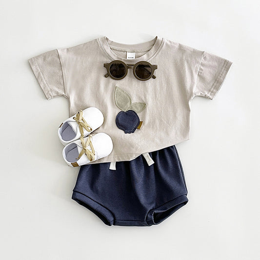 Baby & Toddler Short-Sleeve Top & Shorts Set | Cotton Summer Outfit 6M–3Y