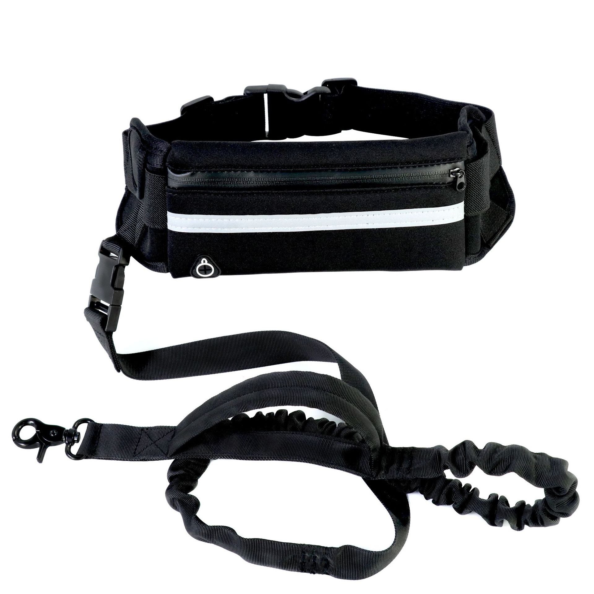 Hands-Free Dog Running Belt | Bungee Leash Waist Pack with Phone Pocket