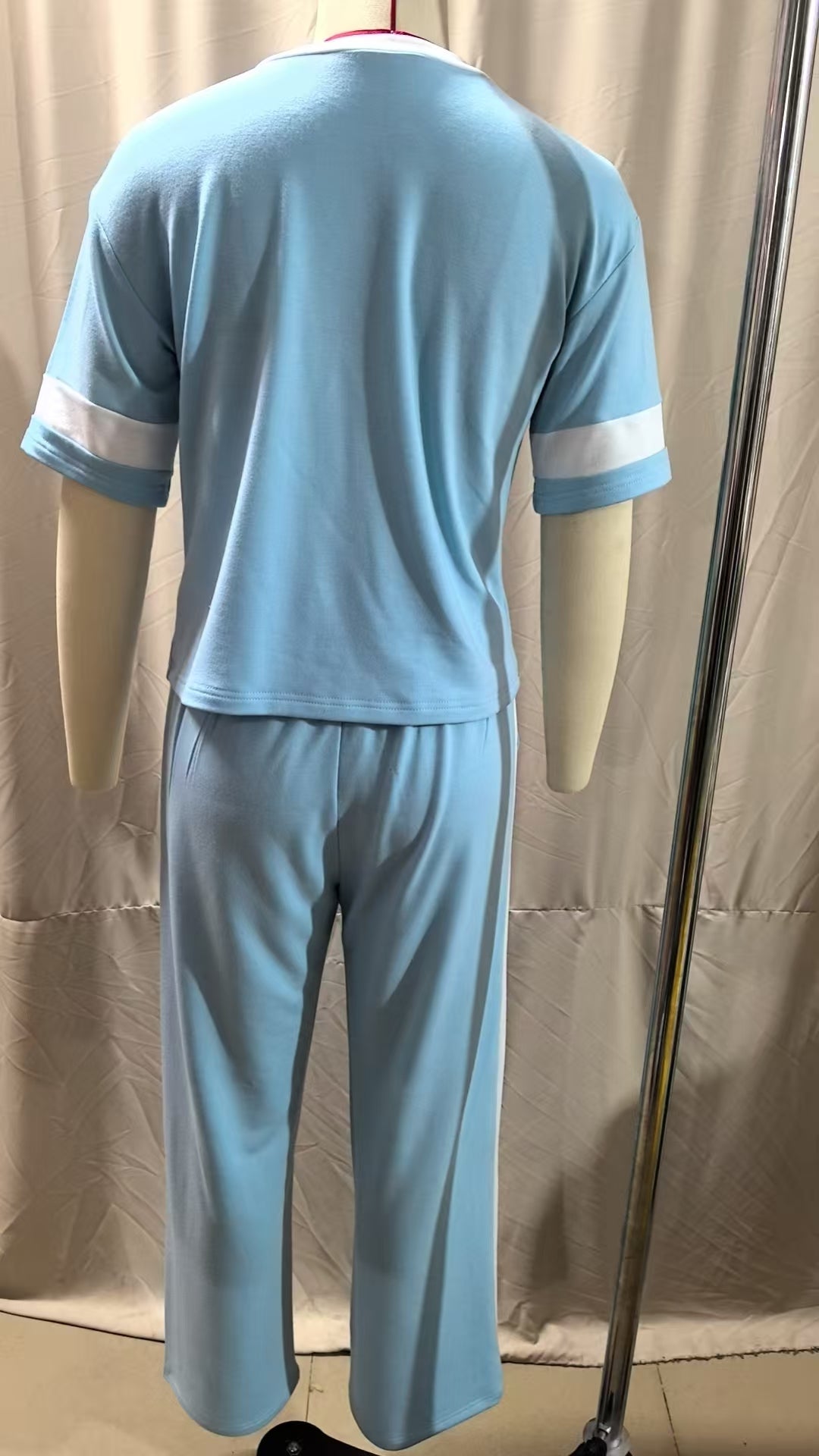 Women's Colour-Block Two-Piece Casual Set