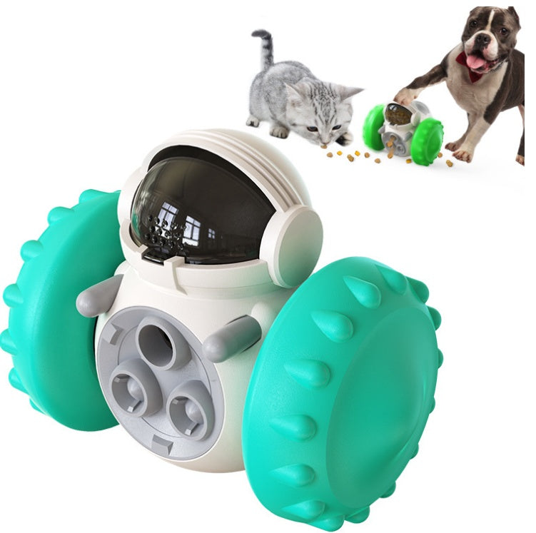Interactive Slow Feeder Tumbler Toy for Cats & Dogs | IQ Treat Dispenser
