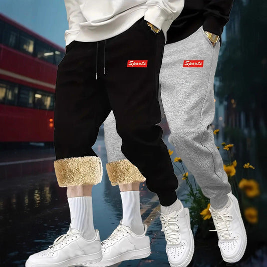 Men's Fleece-Lined Jogger Trousers | Thermal Stretch 2XS-3XL