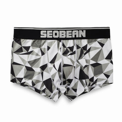 Men's Geometric Print Breathable Boxer Shorts