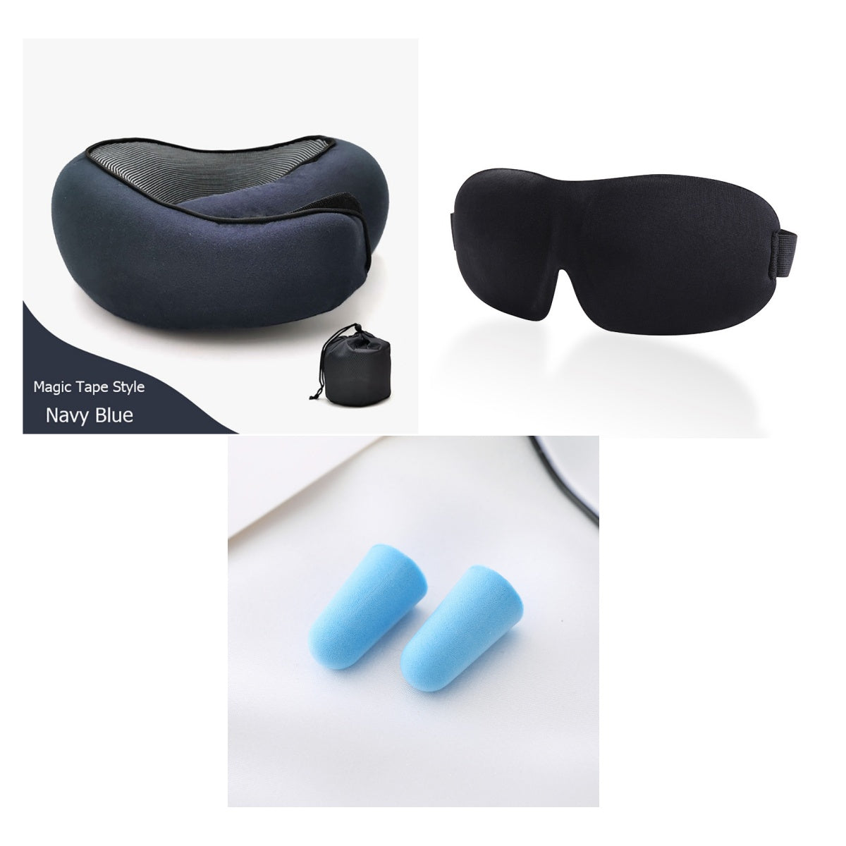 Memory Foam Travel Neck Pillow — U-Shaped Neck Support for Flights, Commuting & Long Journeys