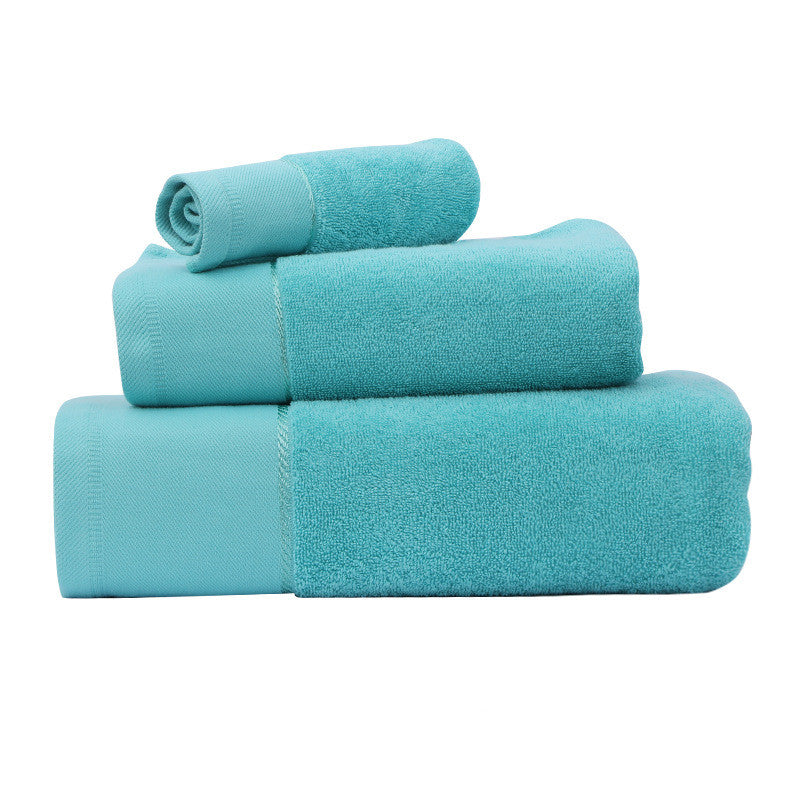 Cotton Hotel Towel Gift Set | 3-Piece Bath, Face & Square Towel Bundle