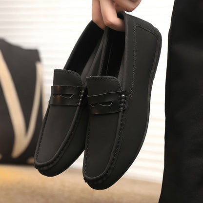 Men's Canvas Penny Loafer Slip-On Shoes | Sizes 24.5-28cm