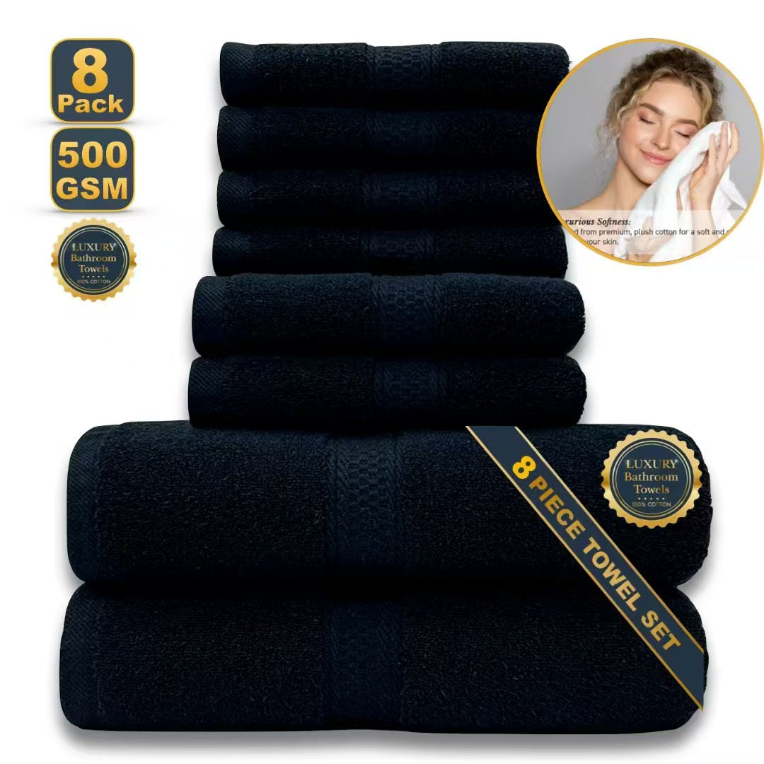 Pure Cotton Jacquard Bath Towel | Rice Grain Weave | 4 Sizes & 5 Colours