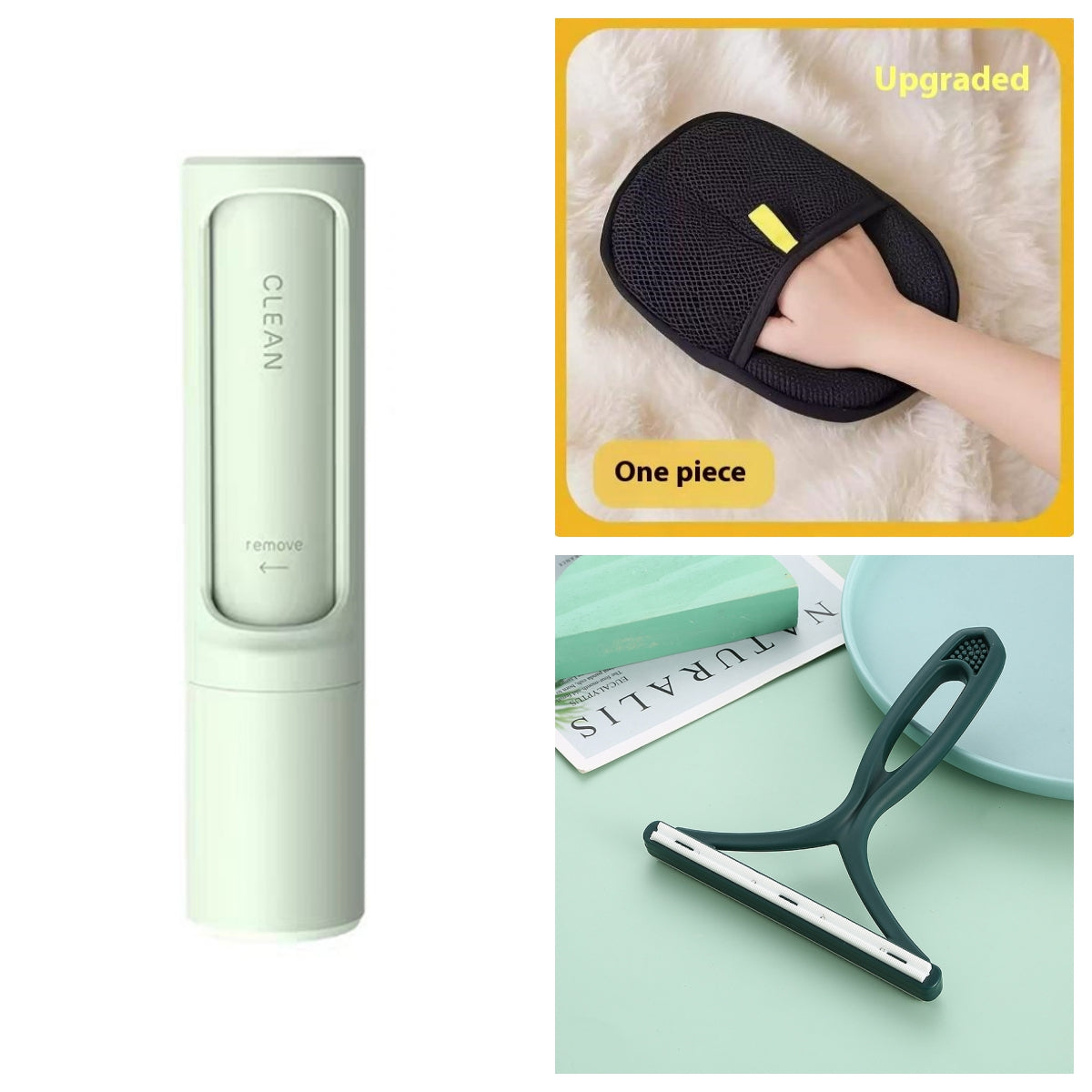 2-in-1 Self-Cleaning Pet Hair Remover Brush | Lint Roller for Cats & Dogs | JParker