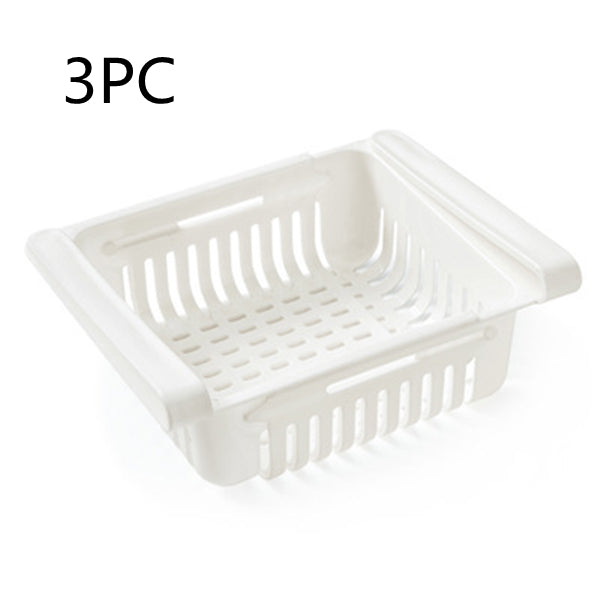 Stretchable Fridge Storage Basket Organiser