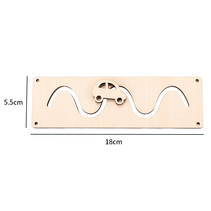 Montessori Wooden Busy Board Toy – Educational Activity Board, Ages 4–6